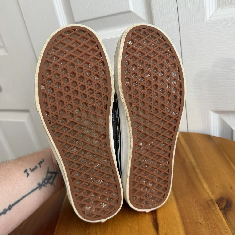Vans Multicolor Iridescent Checkerboard Low Top Lace Up Sneakers Women's Size 8